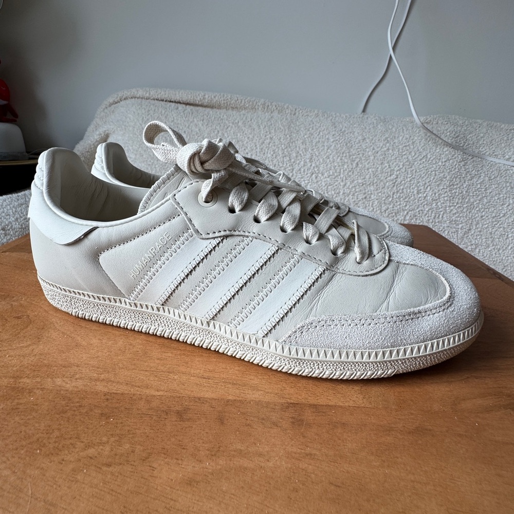 Adidas x Pharrell Humanrace Samba - Cloud White grey Alumina Men’s 8 Woman’s 9